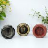 3'lü 3 Boyutlu Vintage Pyramid Oval Küllük / Kültablası