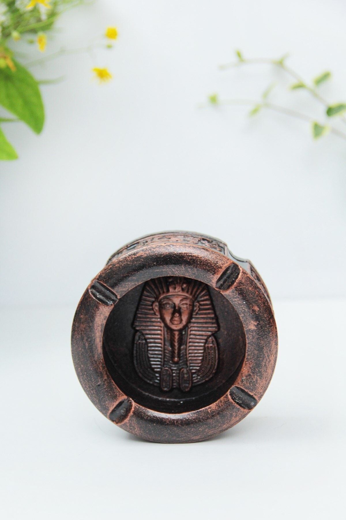 3 Boyutlu Vintage Pyramid Oval Küllük / Kültablası - Görsel 2