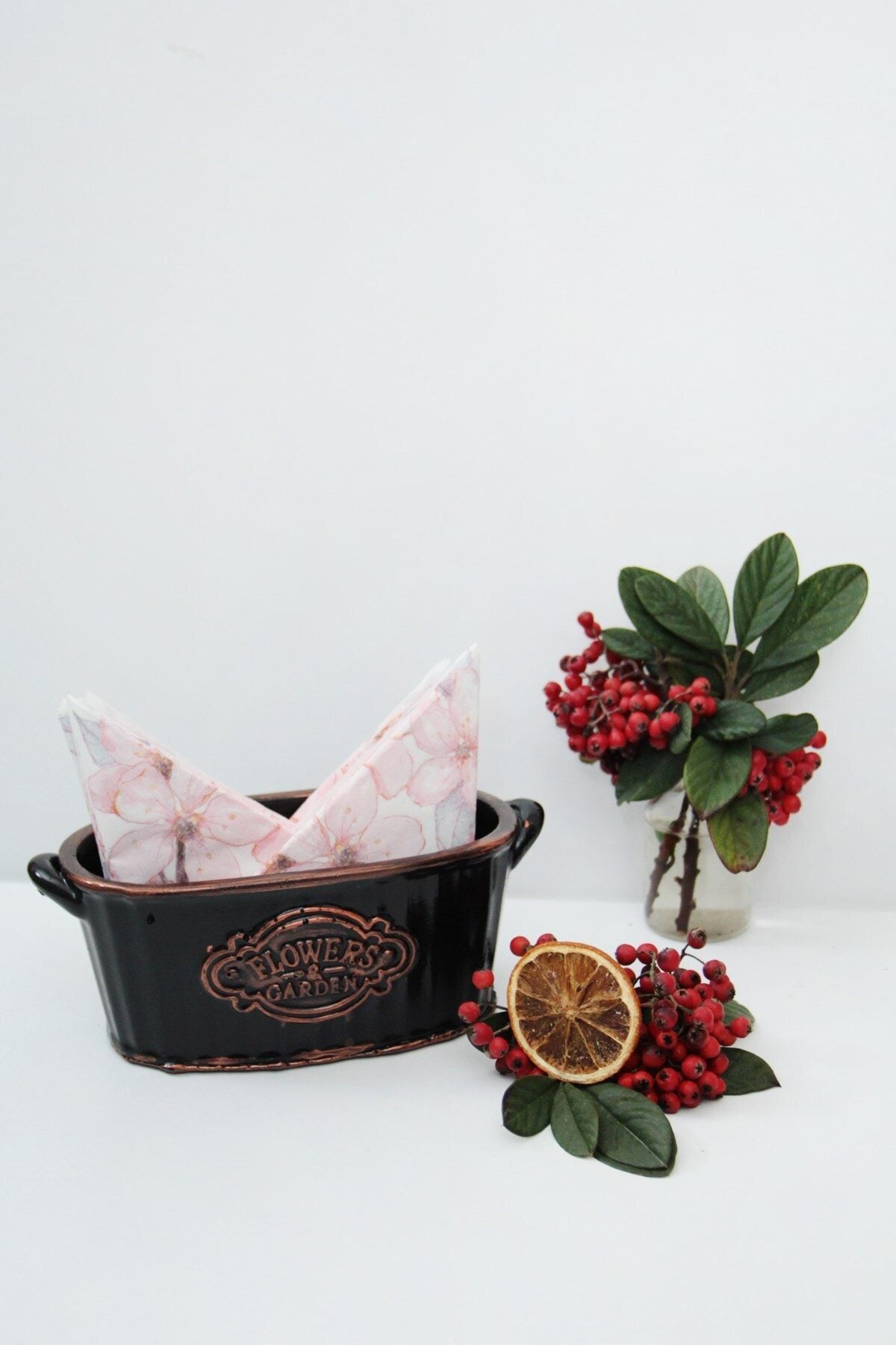 Flowers Garden Çok Amaçlı Ekmeklik/saksı/peçetelik - Görsel 2