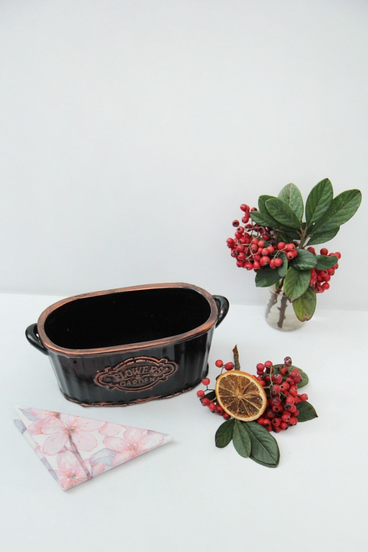 Flowers Garden Çok Amaçlı Ekmeklik/saksı/peçetelik - Görsel 3